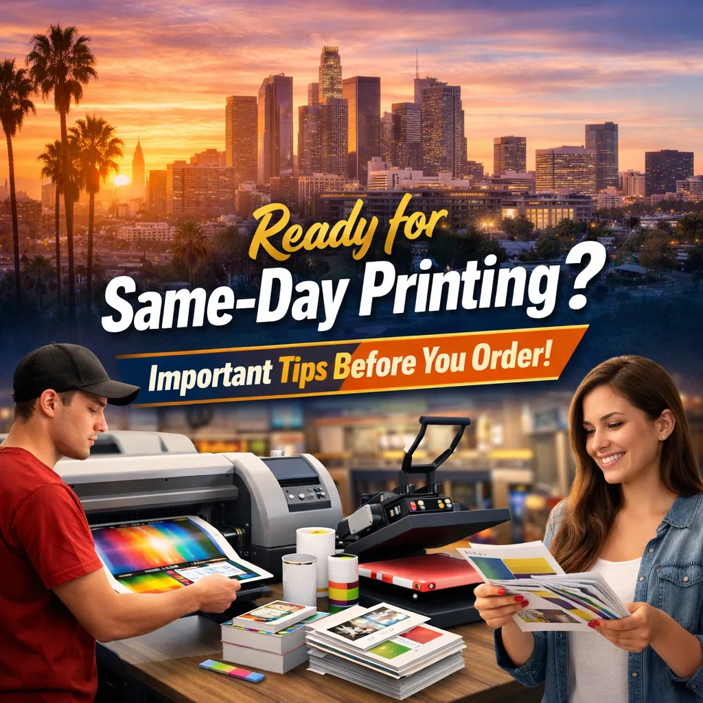 Same-Day Printing in Los Angeles: What You Need to Know Before Ordering?