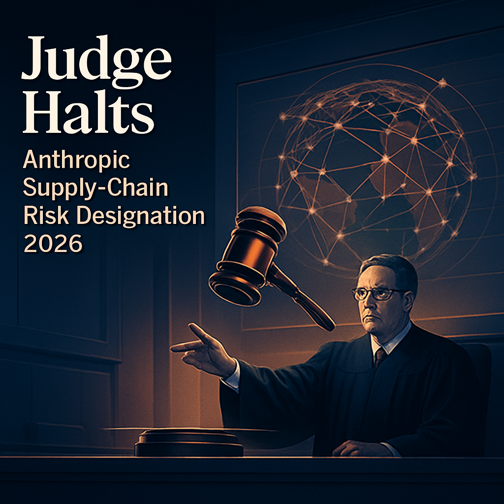 Judge Halts Anthropic Supply-Chain Risk Designation 2026
