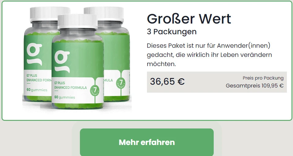 G7 Plus Green Gummies DE