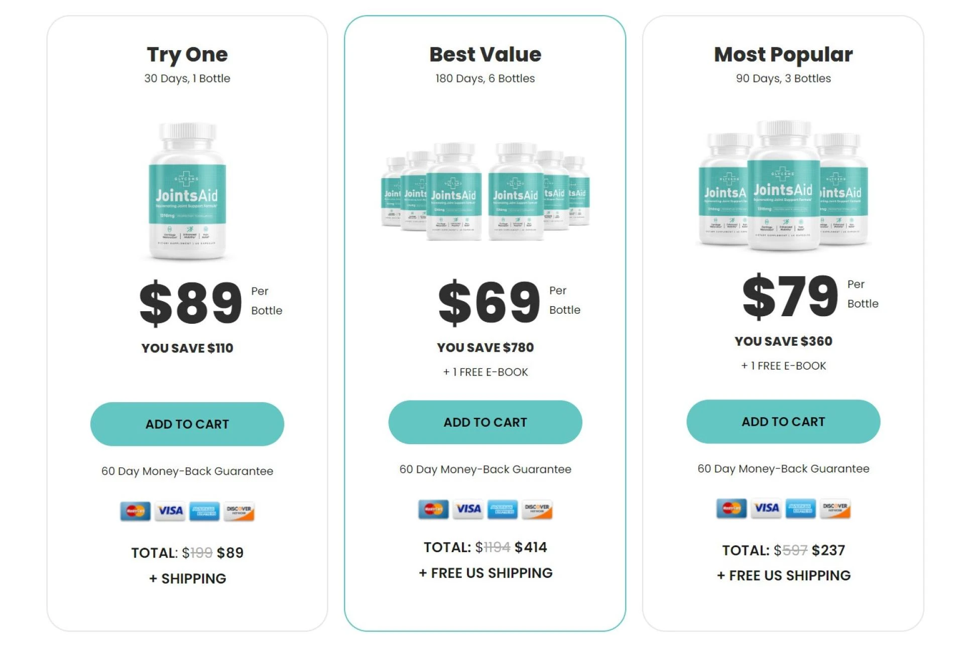 Glycens JointsAid Joint Support Formula Price