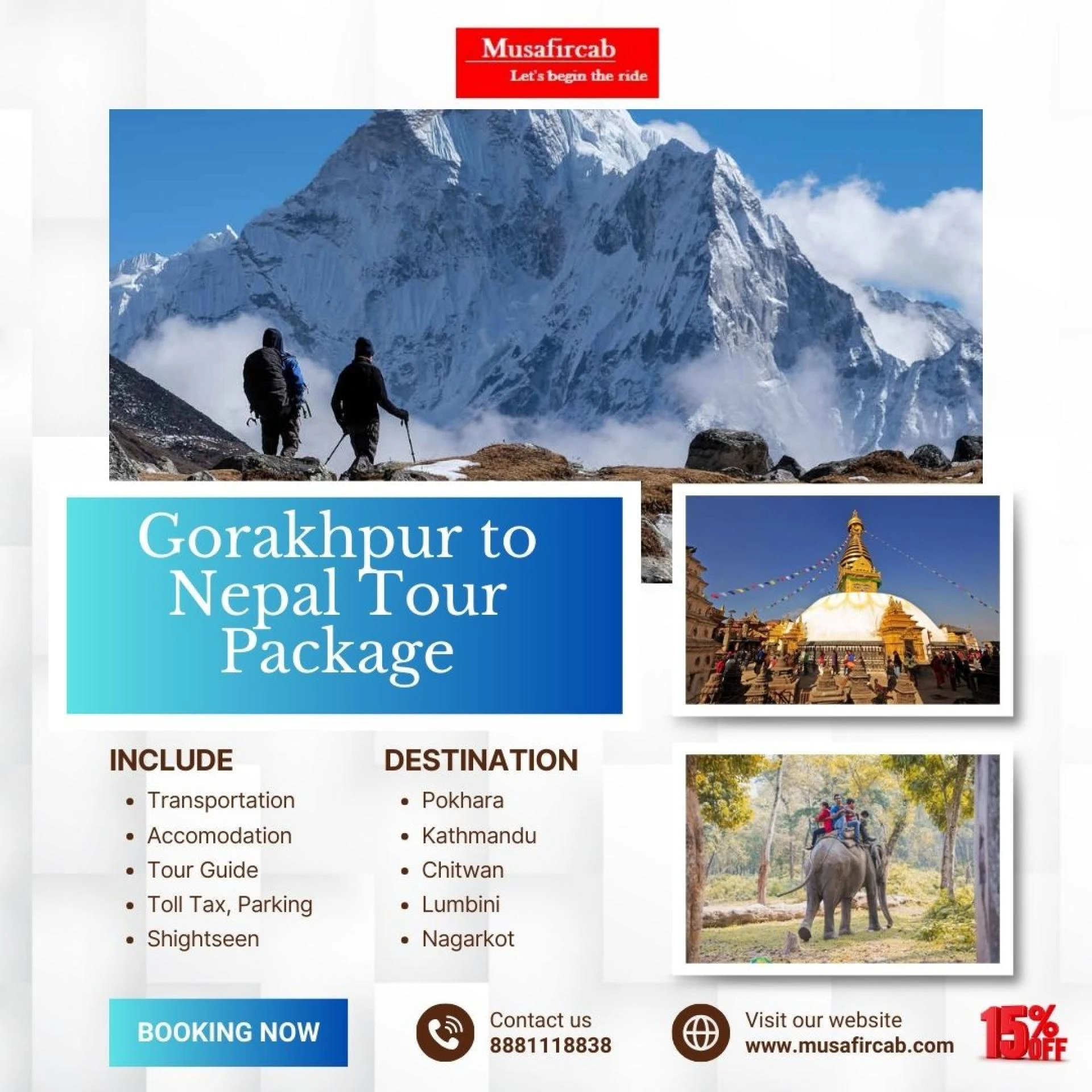 Explore Nepal with Our Exclusive Gorakhpur to Nepal Tour Packagee