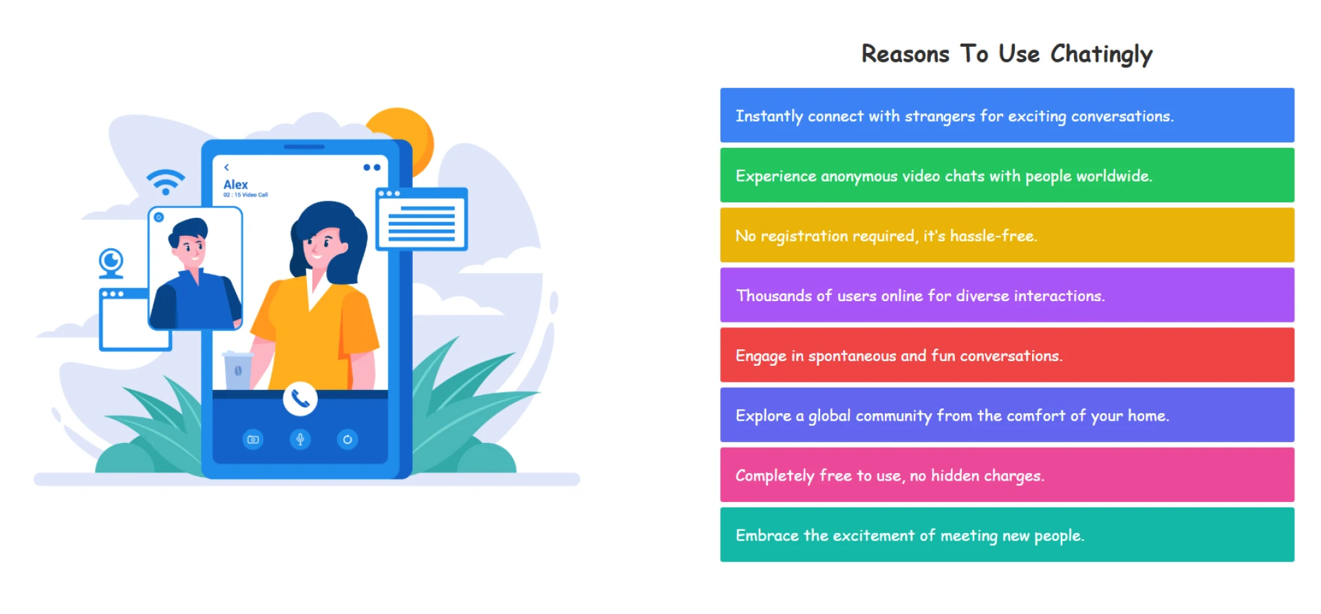 Chatingly: Discover the Best Free Random Video Chat with Strangers Online