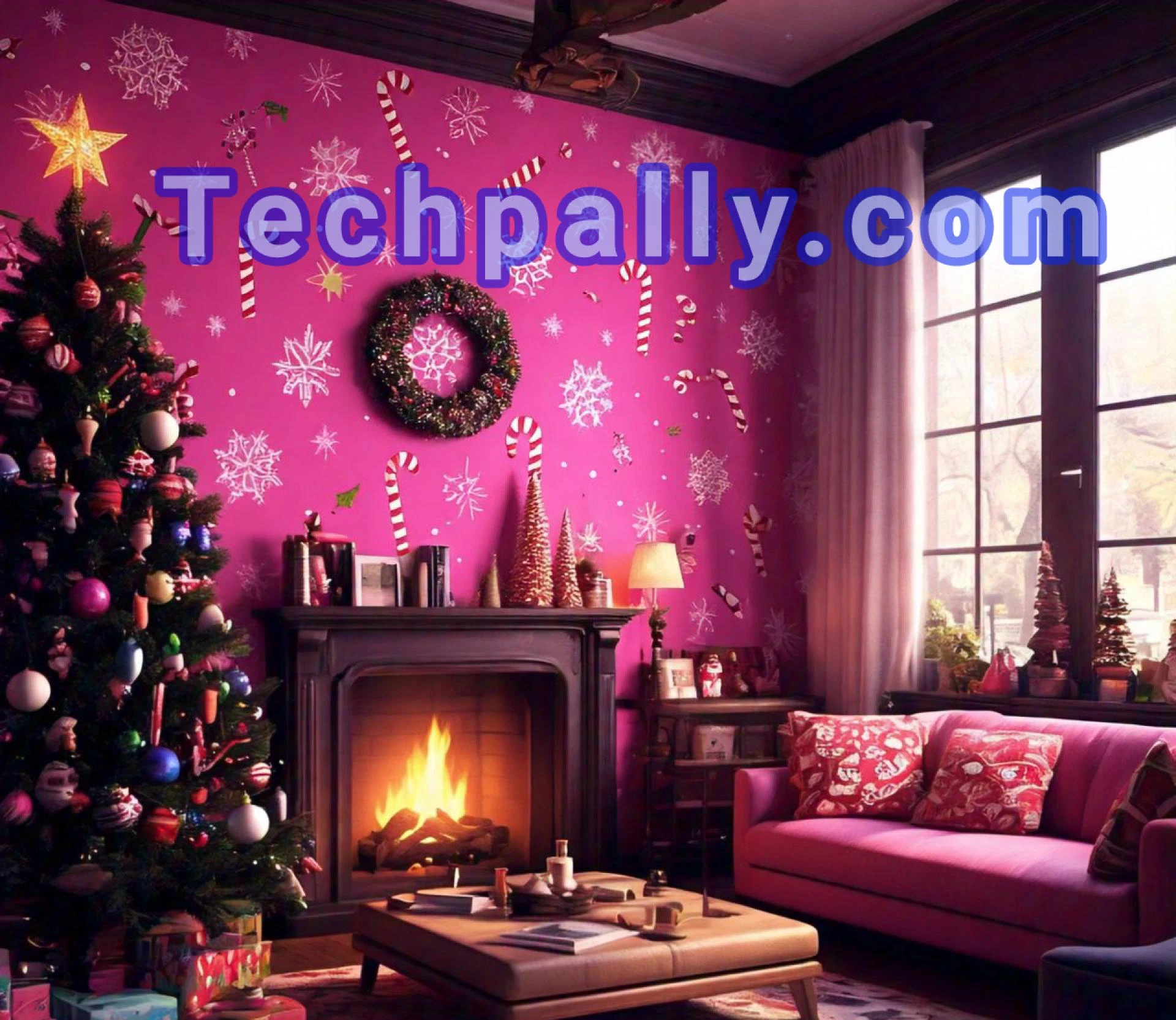 Pink Christmas Wallpapers for Laptops and Phones - TechPally