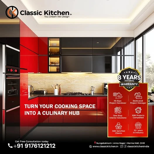 Are You Looking for Top Modular Kitchen Interior in Chennai? - Classic Kitchen