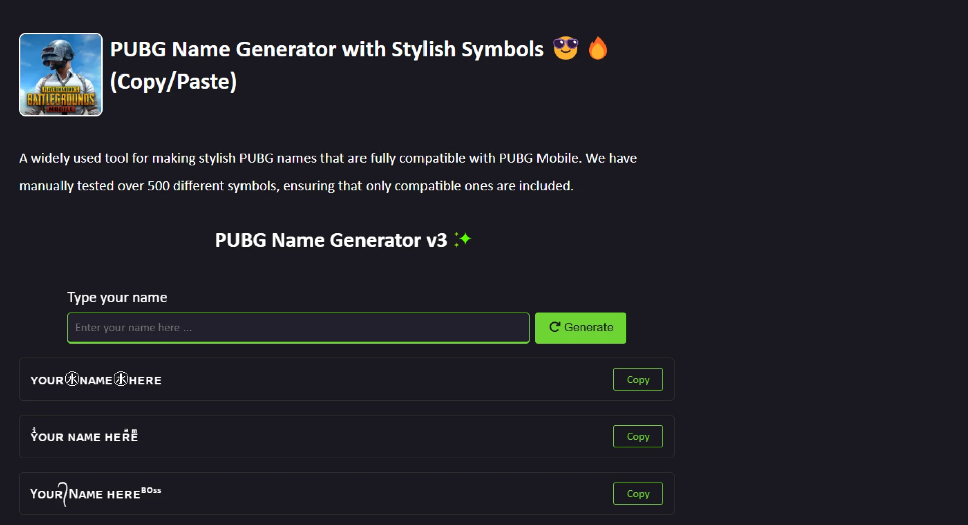 Ultimate Guide to Using PUBG Name Generators: Create Cool and Unique Usernames