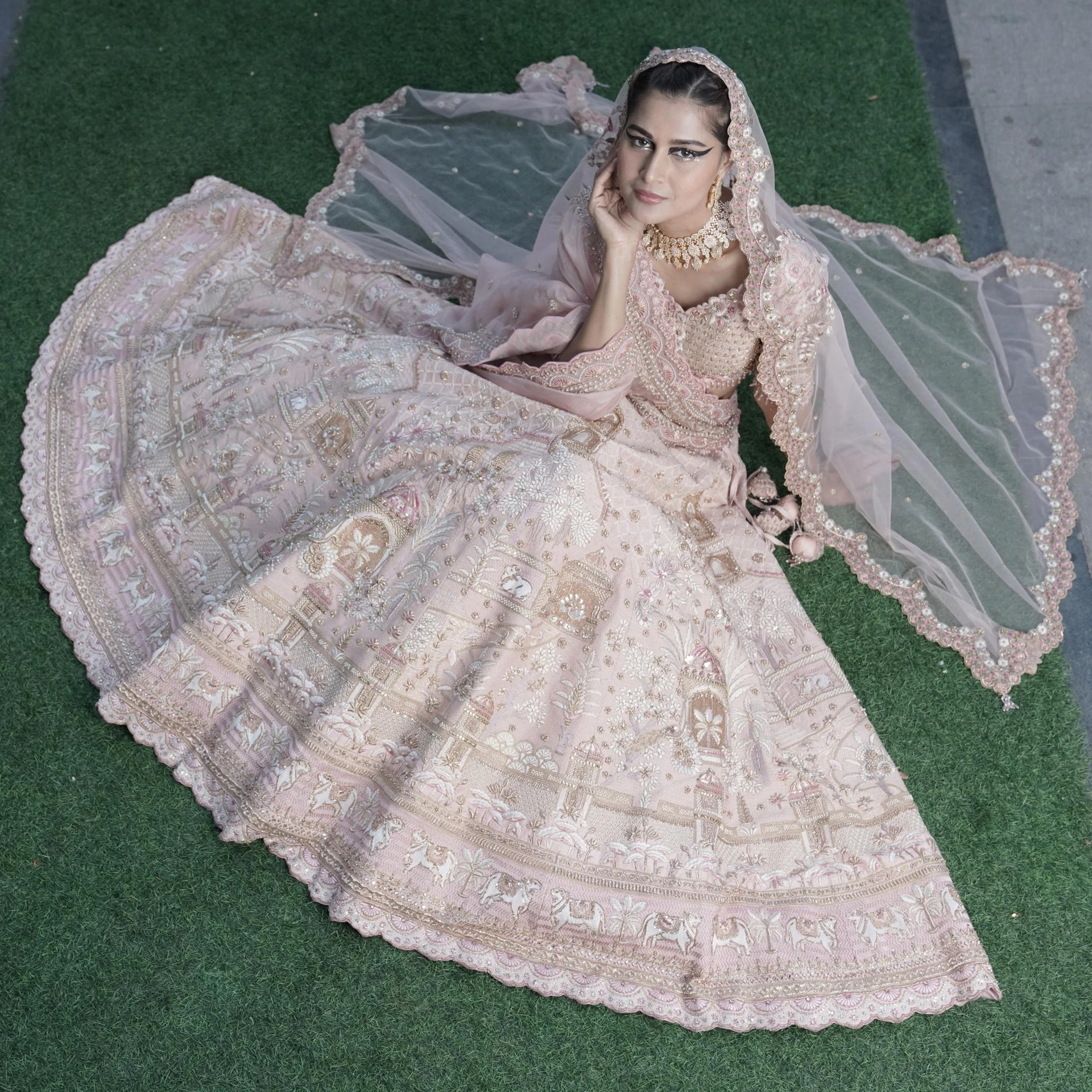 Stunning Bridal Lehenga Wearing Styles to Stand Out on Your Wedding Day