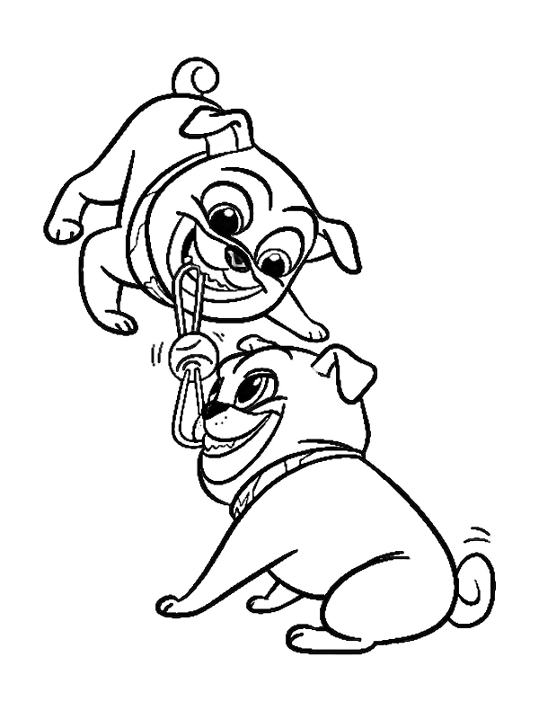 Bingo and Rolly Free Coloring Pages Printable For Kids!