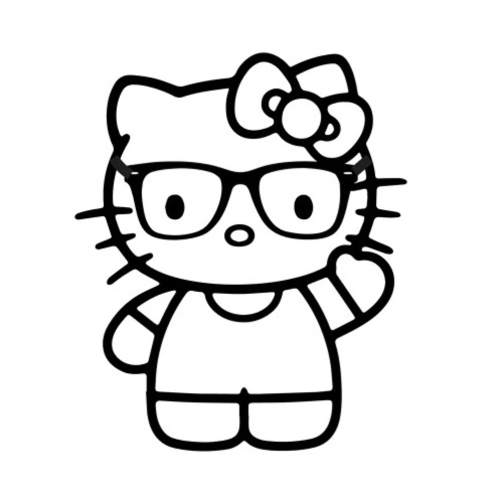 Hello Kitty Coloring Pages Printable PDF Free – Coloringonlinefree.com