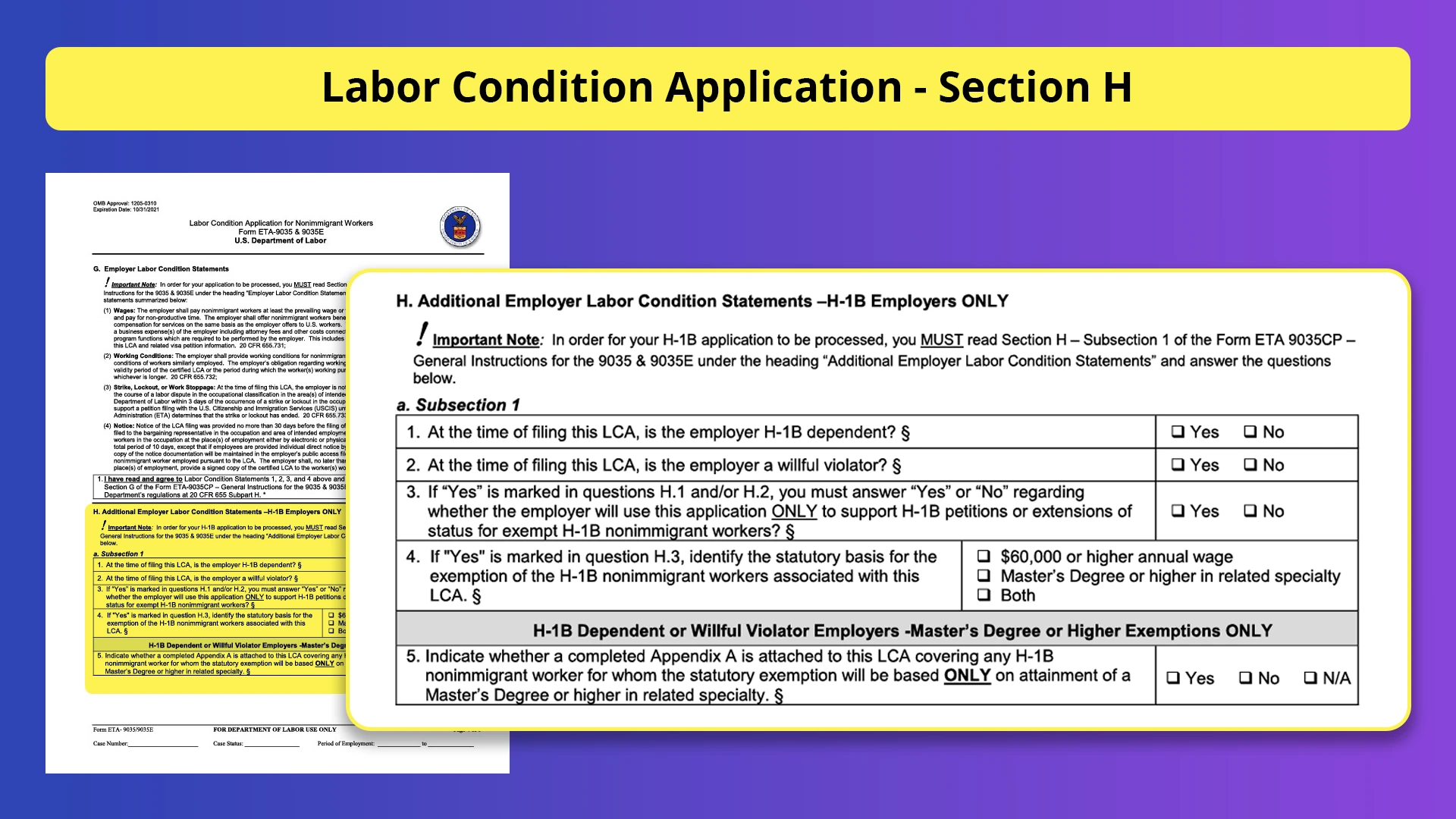 Understanding the Labor Condition Application