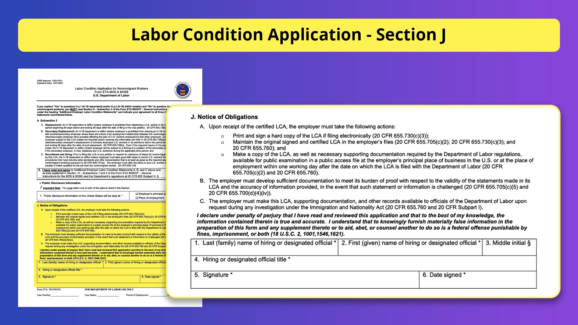 Understanding the Labor Condition Application