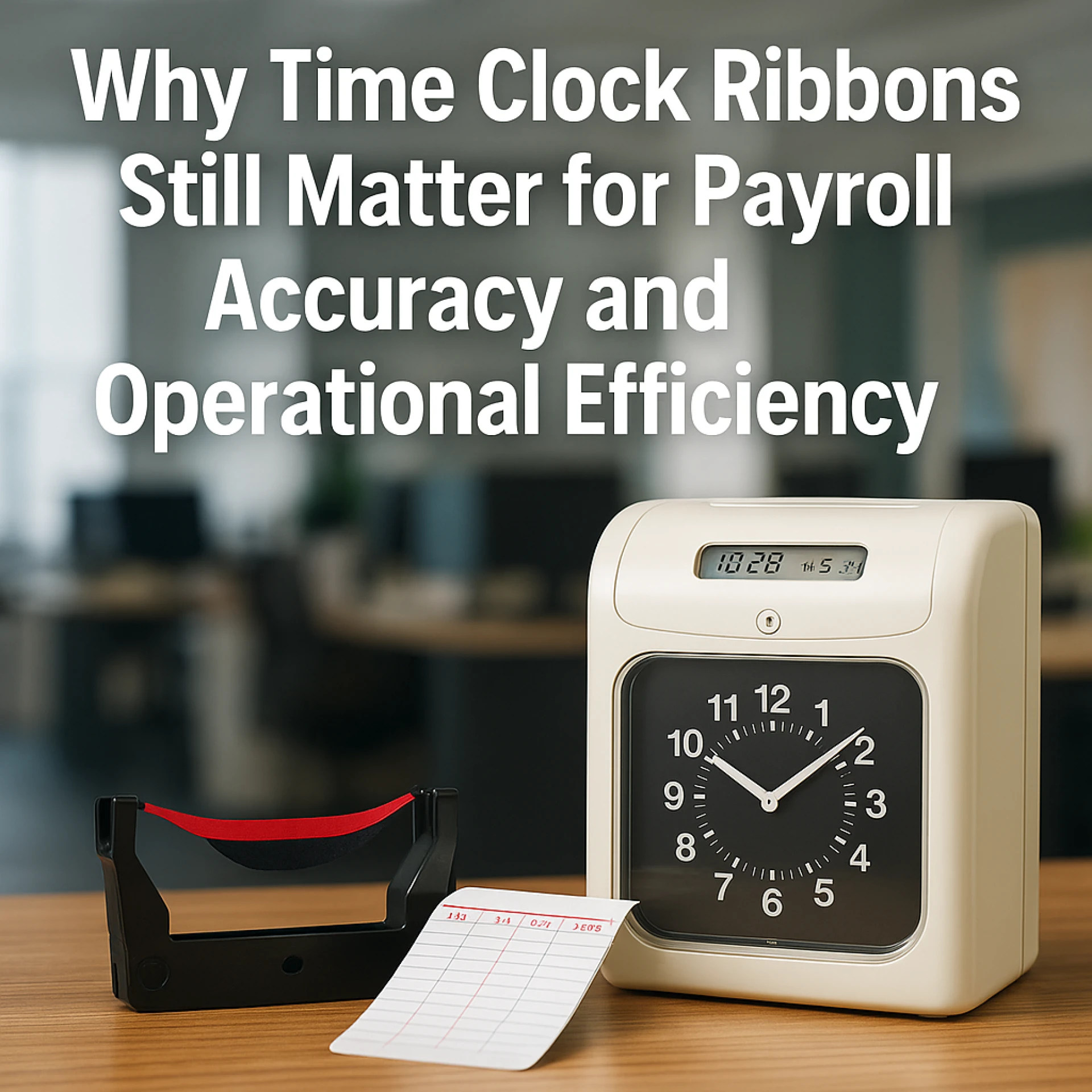 Why Time Clock Ribbons Still Matter for Payroll Accuracy and Operational Efficiency
