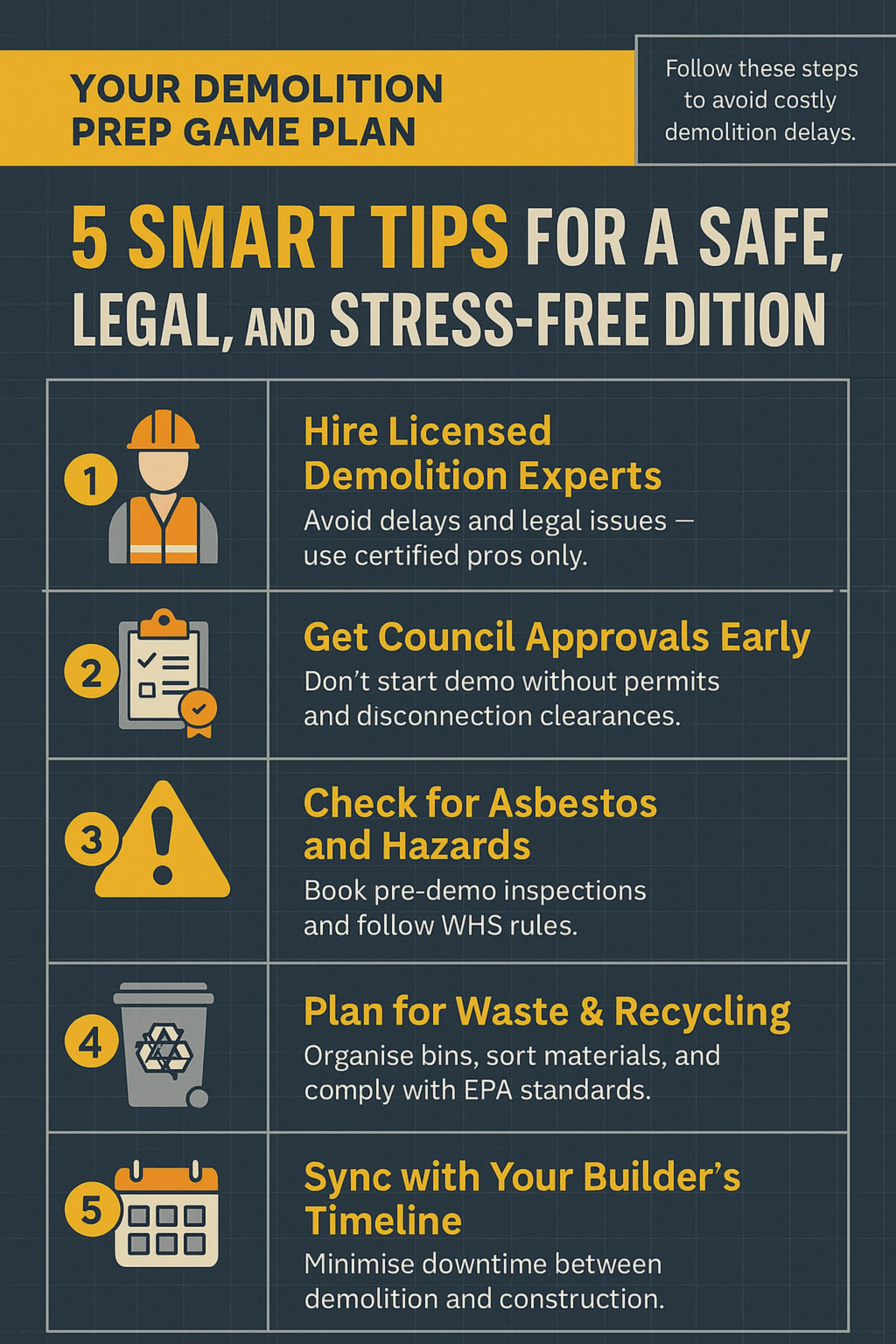 Demolition Done Right: Safety, Cost and Prep Tips