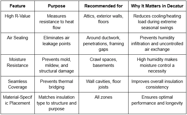 Key Insulation Features That Boost Property Comfort in Decatur, GA