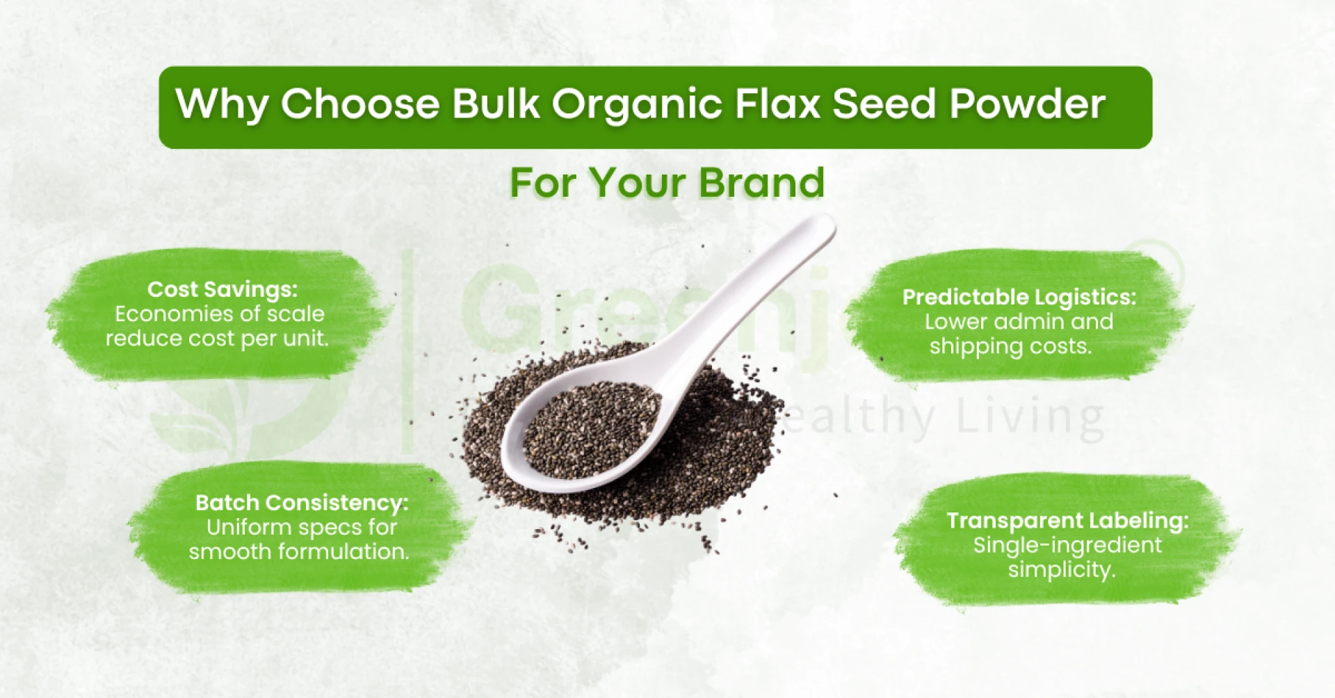 Bulk Organic Flax Seed Powder: Cost Savings for Nutraceutical Brands
