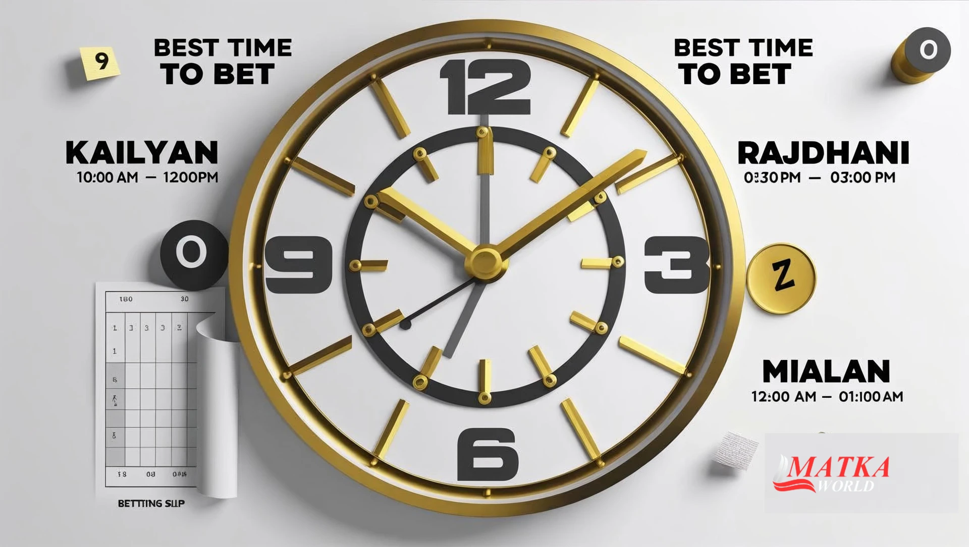 Matka World Result Timing & Daily Schedule for Winning