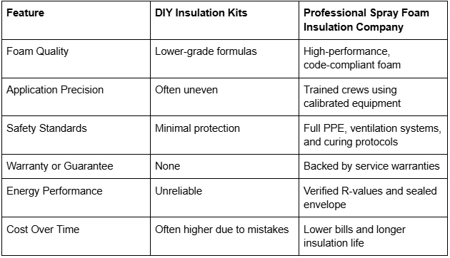 Why You Shouldn’t DIY: Trust a Spray Foam Insulation Company in Malvern, AR