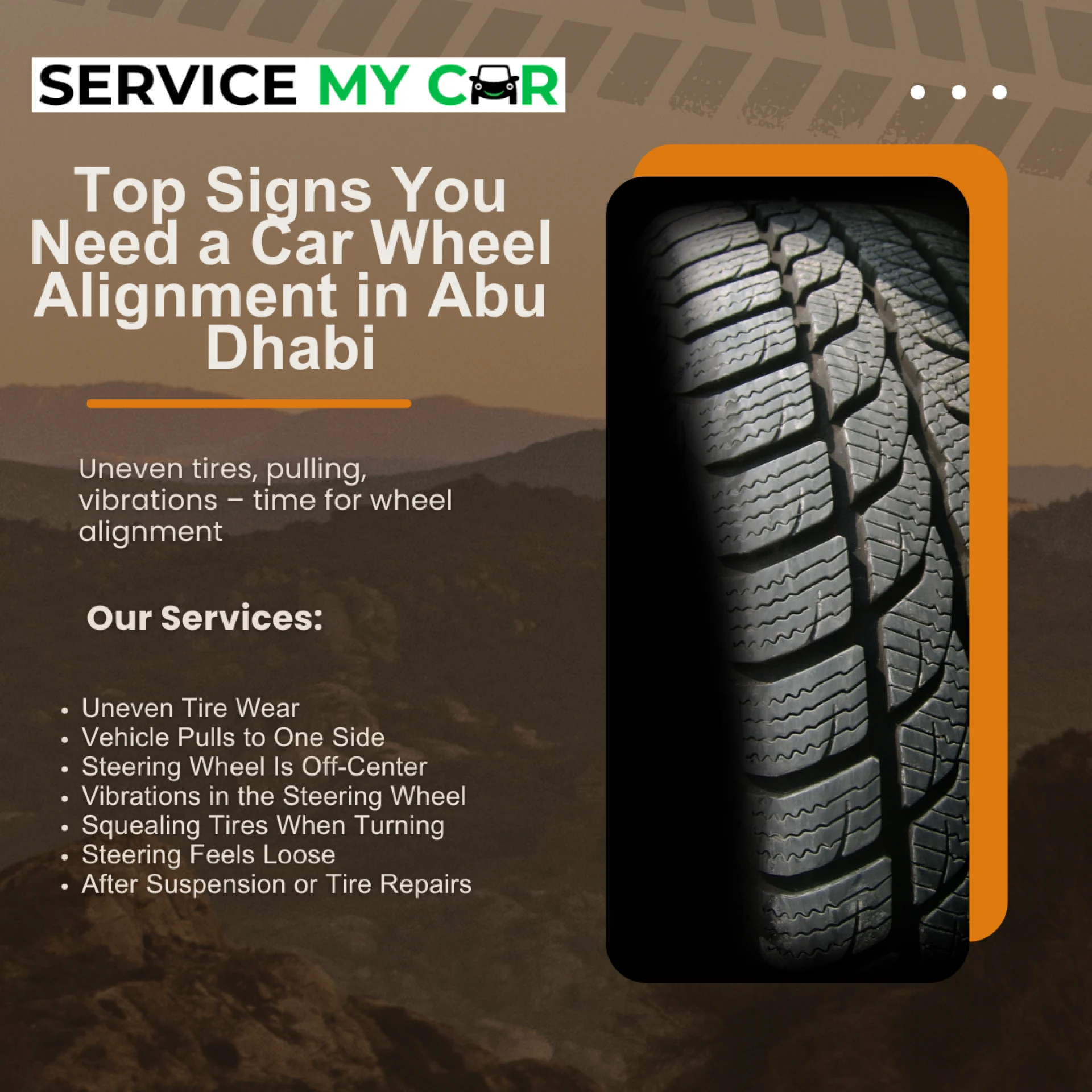 Top Signs You Need a Car Wheel Alignment in Abu Dhabi