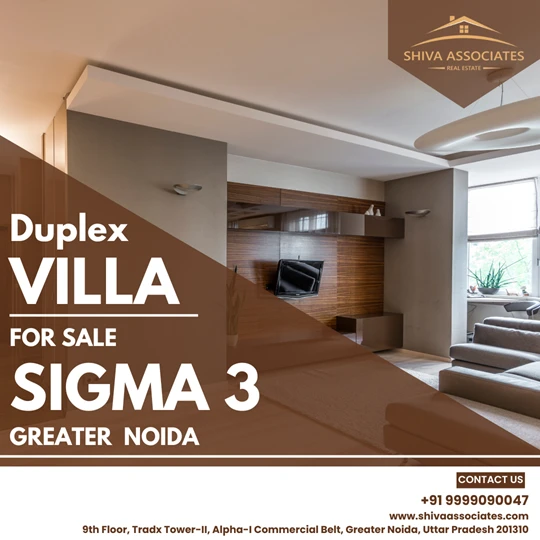 Duplex Villa for Sale in Sigma 3, Greater Noida.