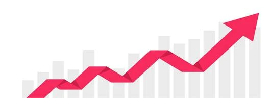 Up arrow graph. 15159472 Vector Art at Vecteezy