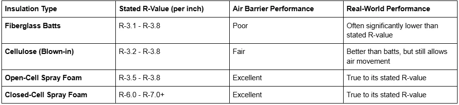 Everything You Need to Know About Spray Foam Insulation R-Values