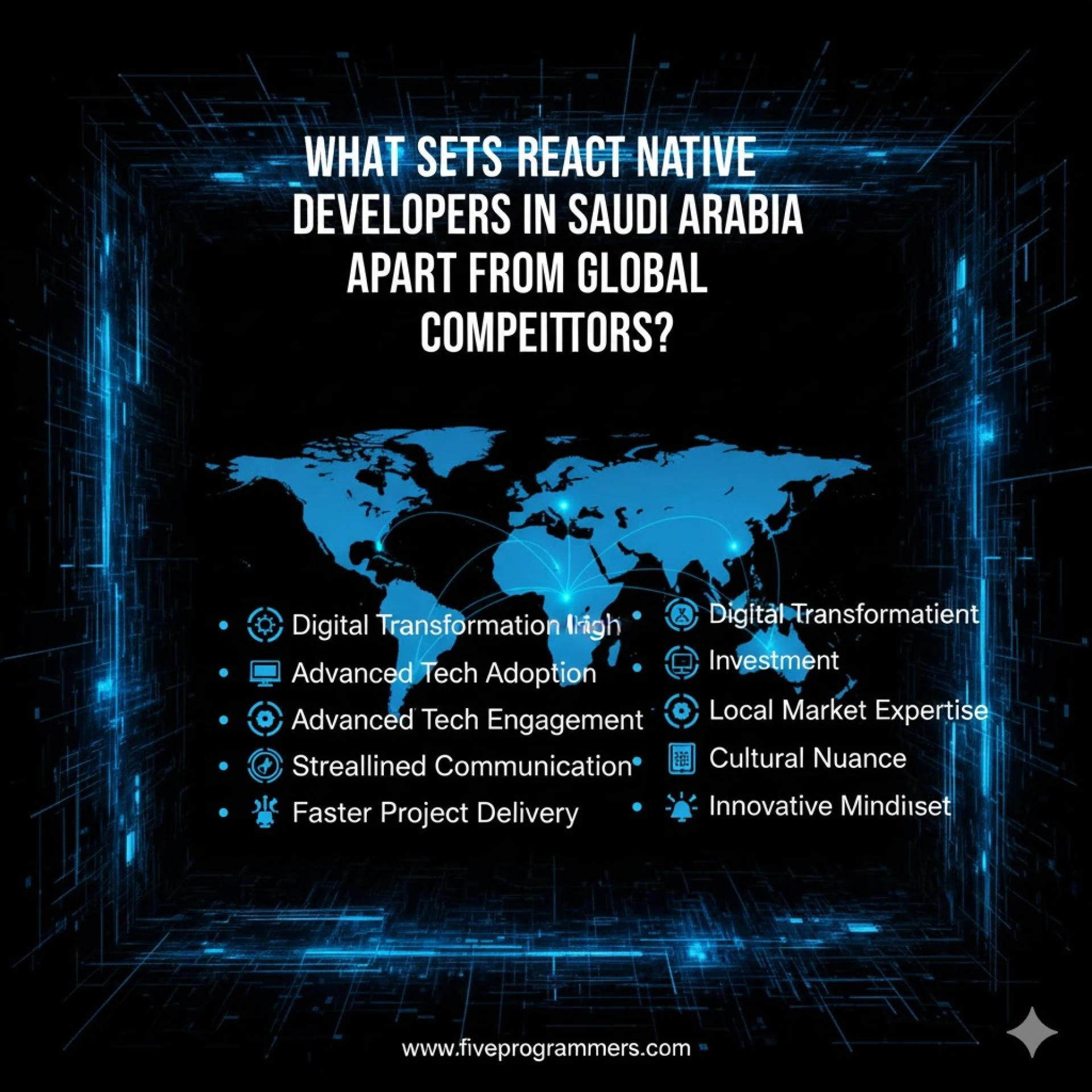 What Sets React Native Developers in Saudi Arabia Apart From Global Competitors?