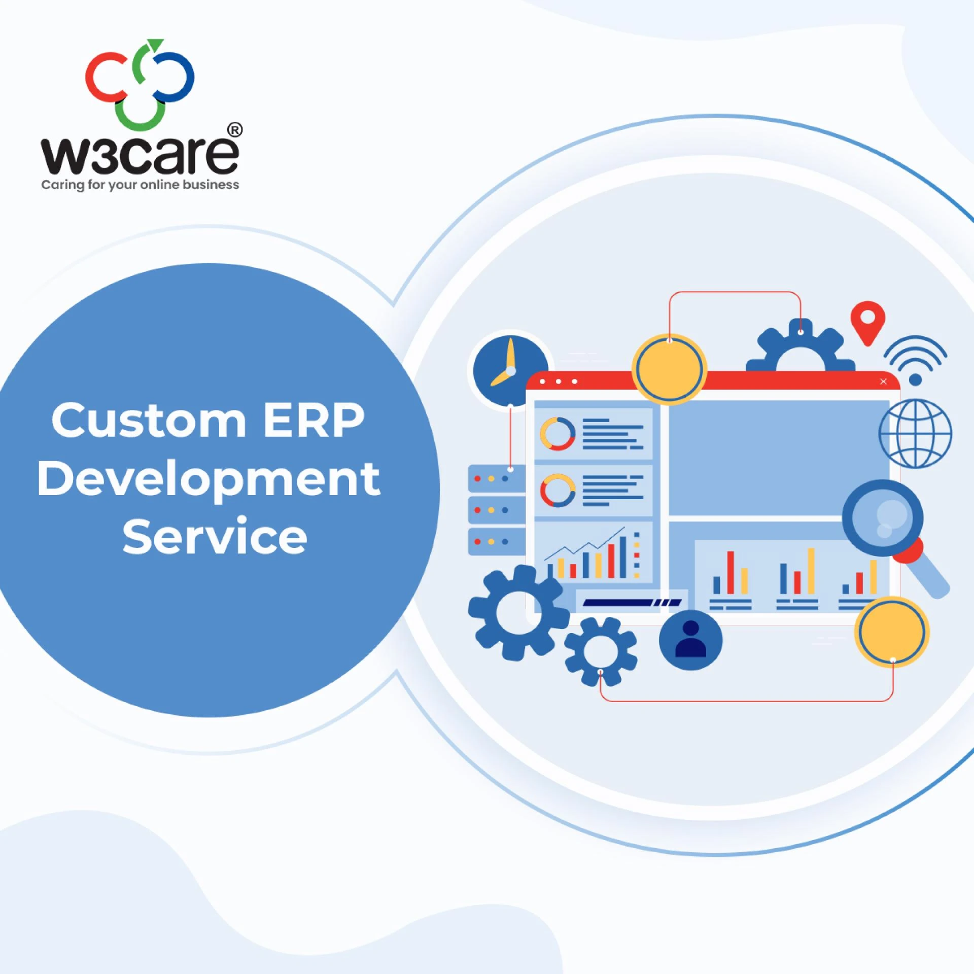 W3care ERP Development Service Providing Intelligent Digital Solutions to Businesses