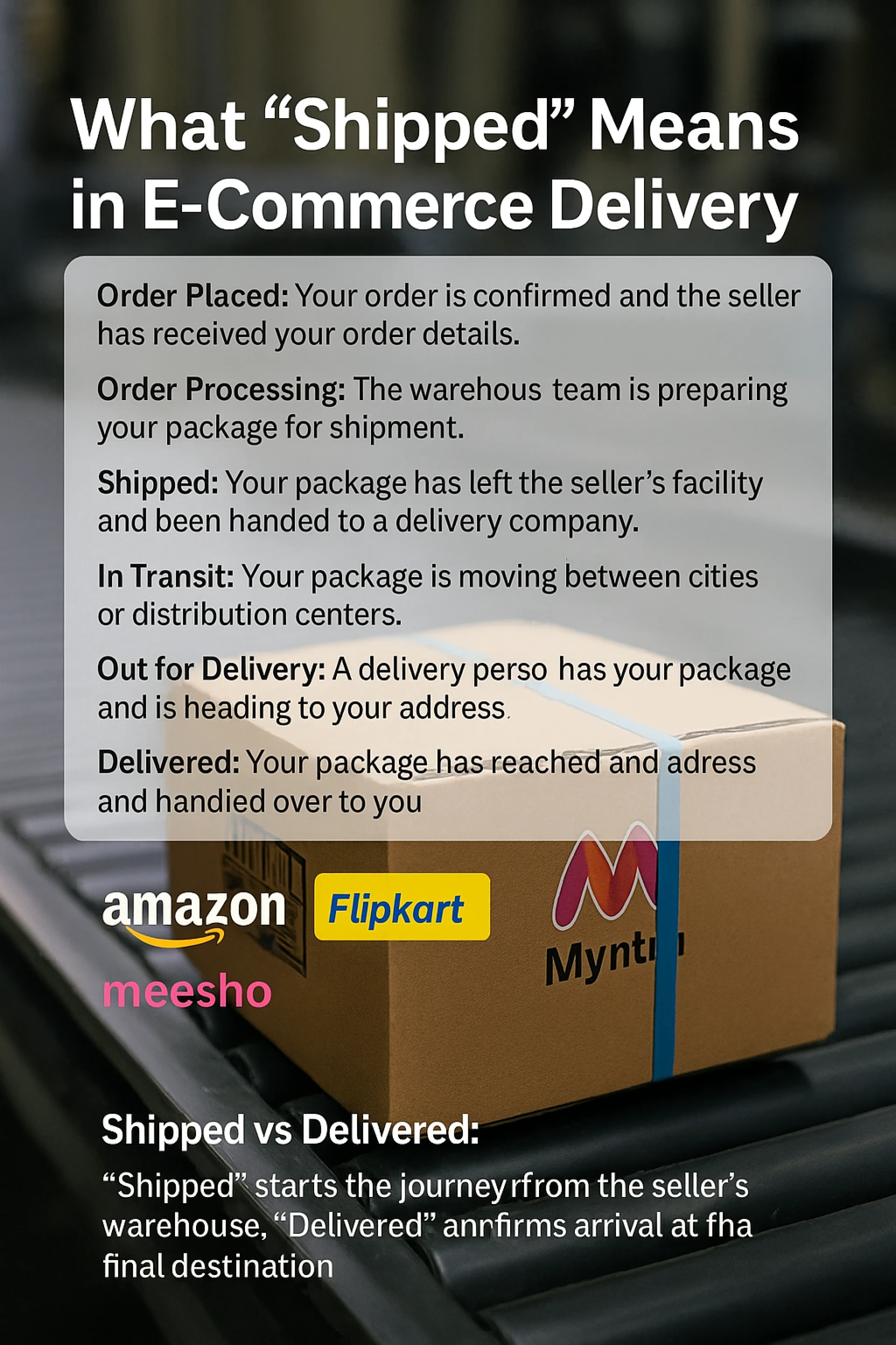 What Does Shipped Really Mean? Shipped vs Delivered