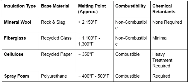 How Mineral Wool Insulation Protects Against Fire Without Chemicals