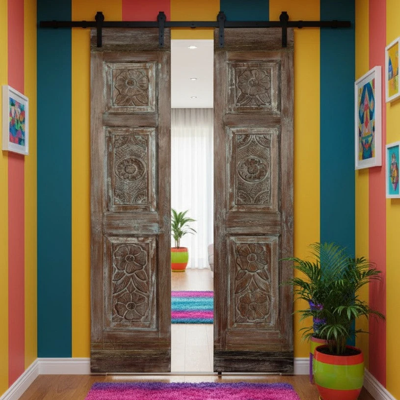 The Art of First Impressions: Carved Solid Wood Entry Doors in Luxury Design