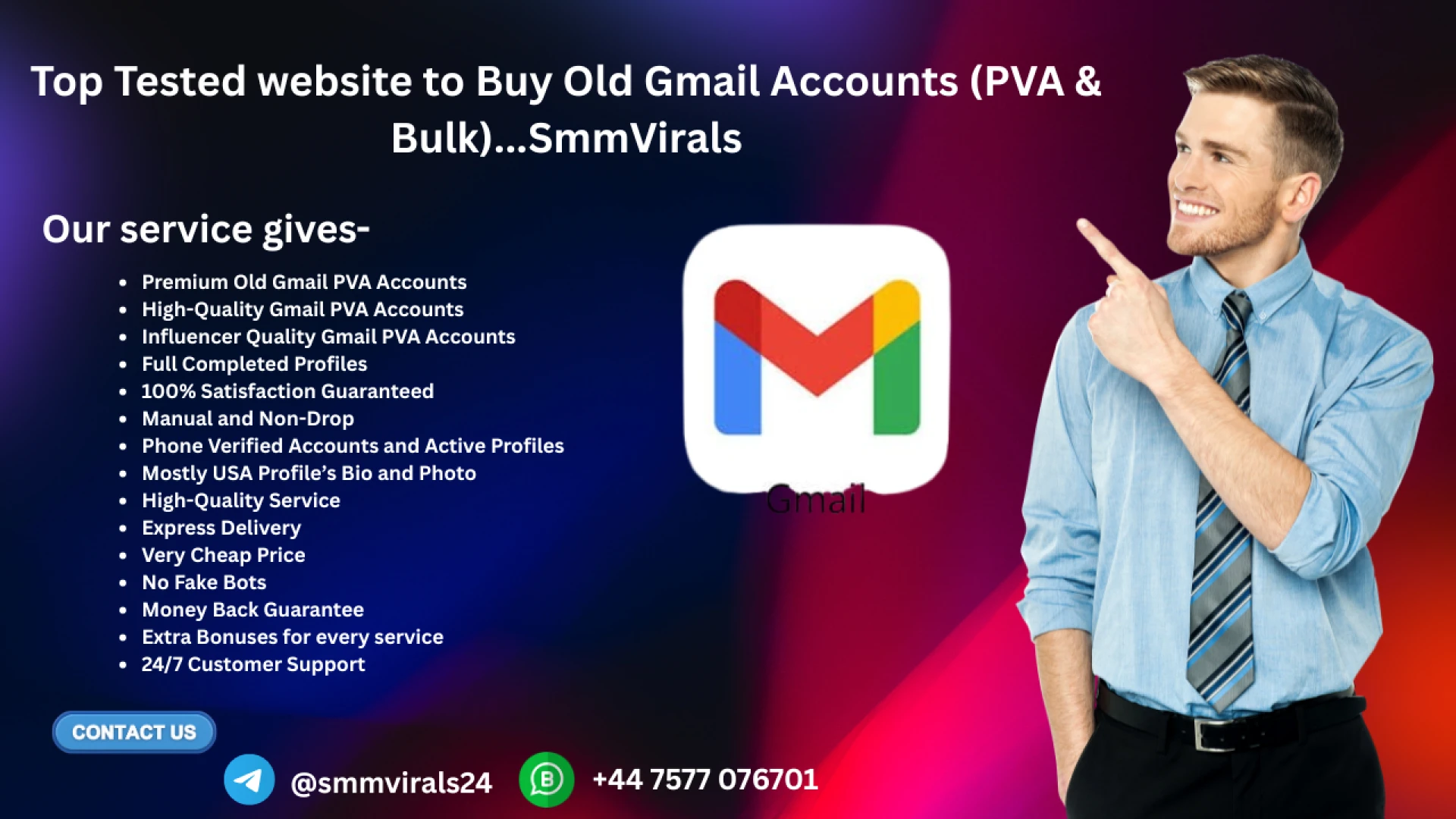 Top Tested website to Buy Old Gmail Accounts (PVA & Bulk)...SmmVirals