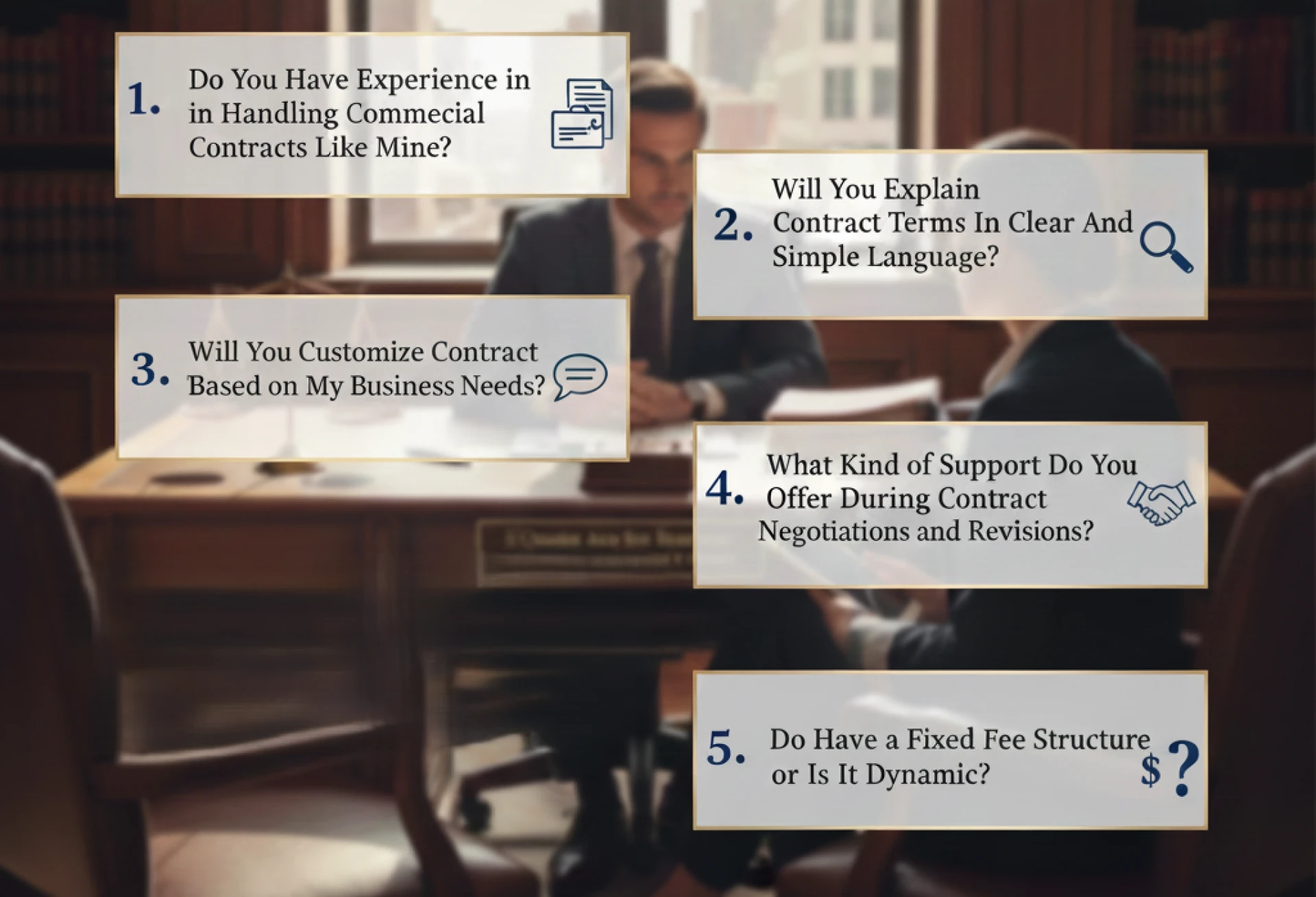 5 Questions to Ask Before Hiring a Commercial Contract Lawyer