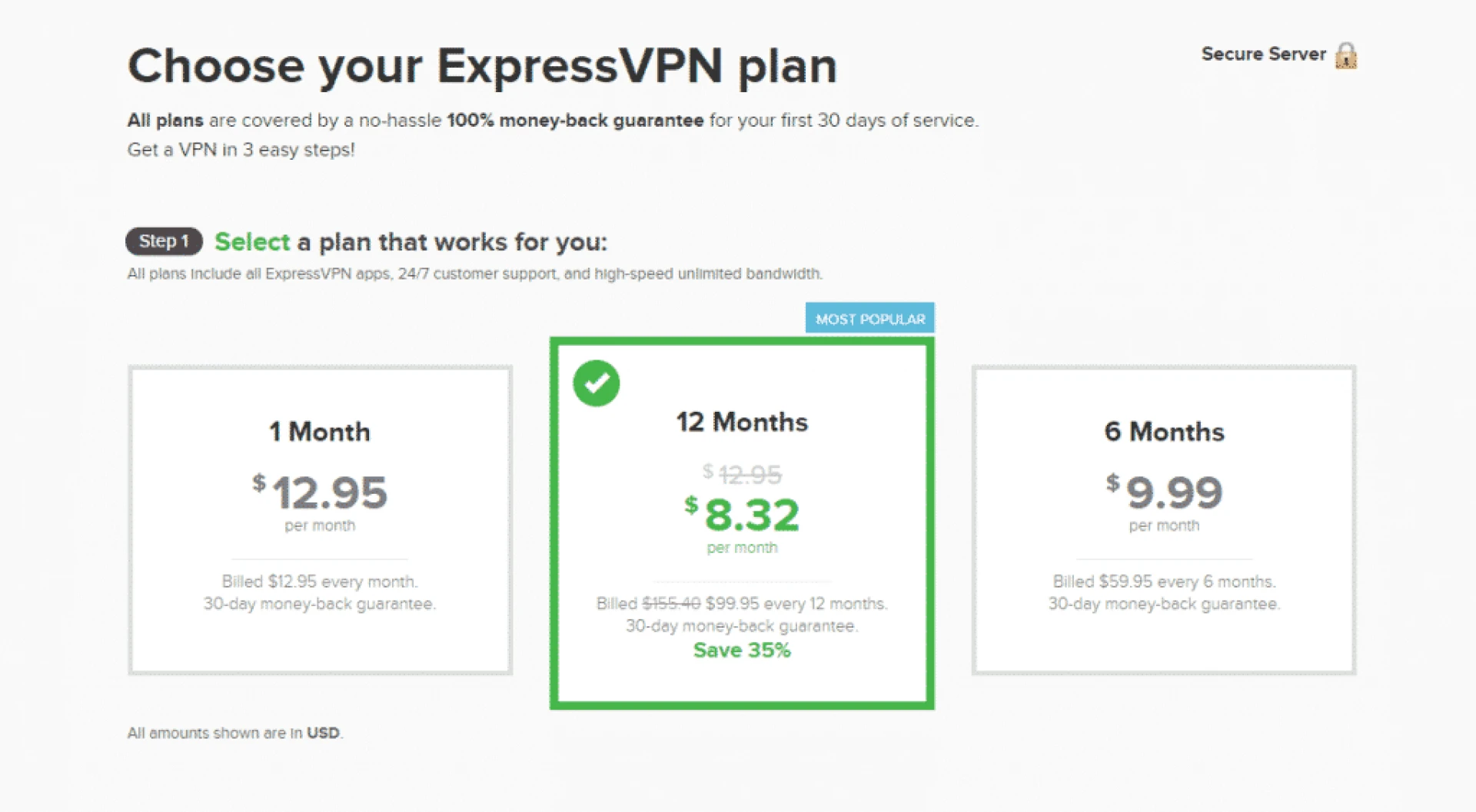 ExpressVPN Pricing